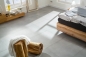 Preview: BOXSPRING łóżko designerskie z litego drewna z tapicerowanym zagłówkiem